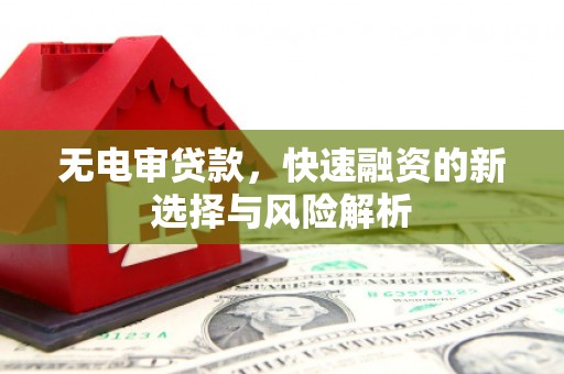 云安无电审贷款，快速融资的新选择与风险解析