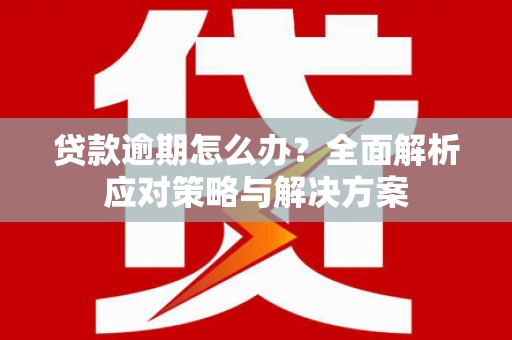 云安贷款逾期怎么办？全面解析应对策略与解决方案