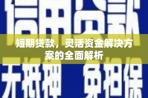 云安短期贷款，灵活资金解决方案的全面解析