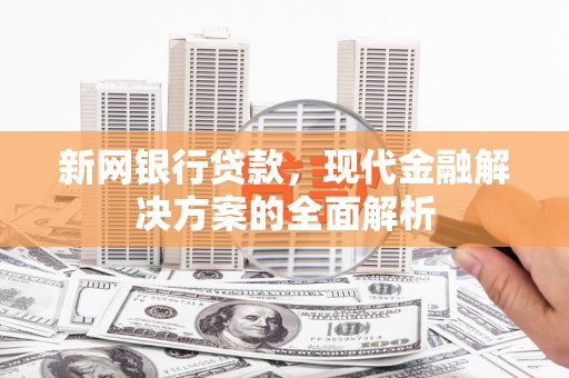 云安新网银行贷款，现代金融解决方案的全面解析