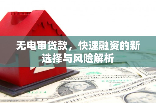 云安无电审贷款，快速融资的新选择与风险解析