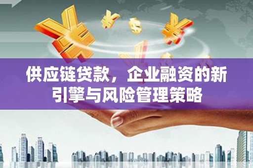 云安供应链贷款，企业融资的新引擎与风险管理策略