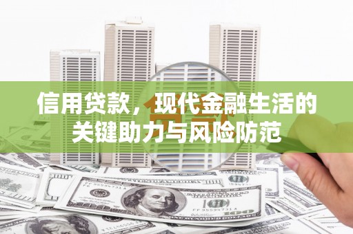 云安信用贷款，现代金融生活的关键助力与风险防范