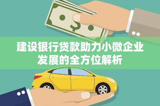 云安建设银行贷款助力小微企业发展的全方位解析